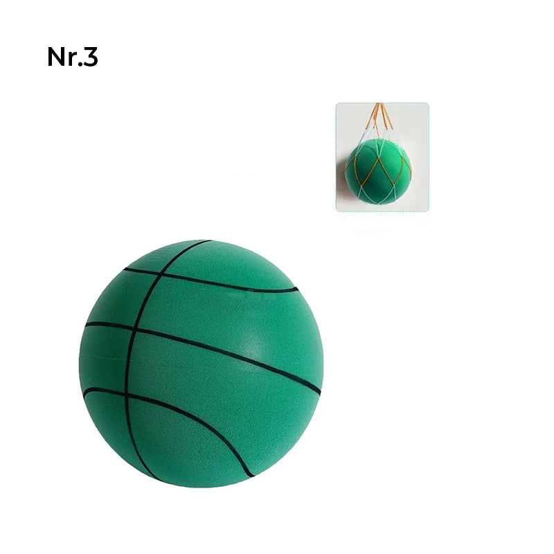Gluschwein - Silent-Basketball für Kinder im Innenbereich Nr. 3 (Für 3-6 Jahre alt) Grün