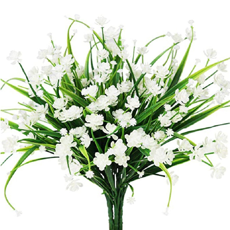 Gluschwein - Künstliche Blumen im Freien Weiß 2 stk