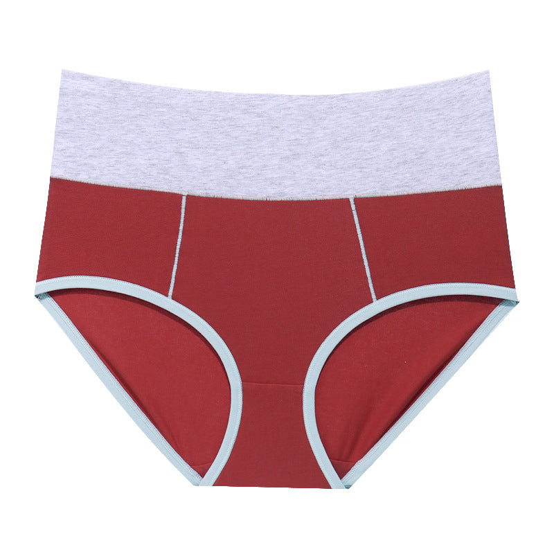 Gluschwein - Neue Baumwollhöschen mit hoher Taille Rot