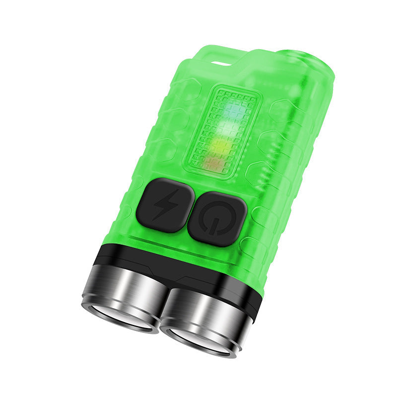 Gluschwein - Magnetische Mini-Schlüsselanhänger-Taschenlampe Grün