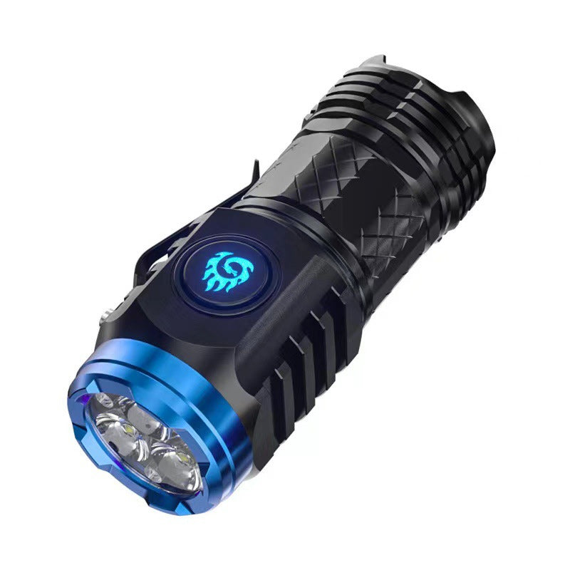 Gluschwein - Mini-Taschenlampe mit dreiäugigem Monster schwarz
