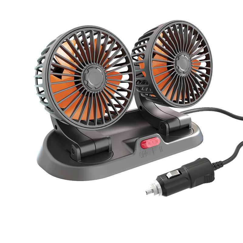 Gluschwein - Doppelkopf-Auto-Kühlung Luftumwälzung Fan 24V