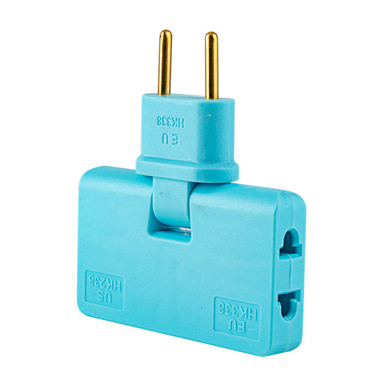 Gluschwein - 3 in 1 drehbarer Steckdosenkonverter Blau