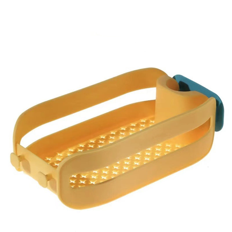 Gluschwein - Wasserhahn-Regal gelb