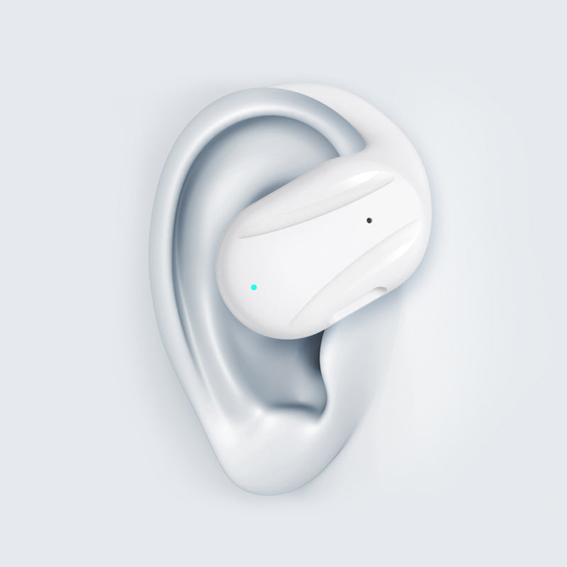 Gluschwein - Einohriger kabelloser Bluetooth-Ohrhörer mit Knochenleitung Weiss