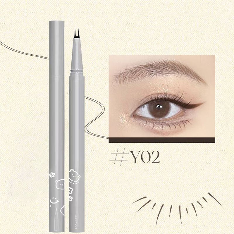 Gluschwein - Doppelter spitzer unterer Wimpernkranz Grauschwarz