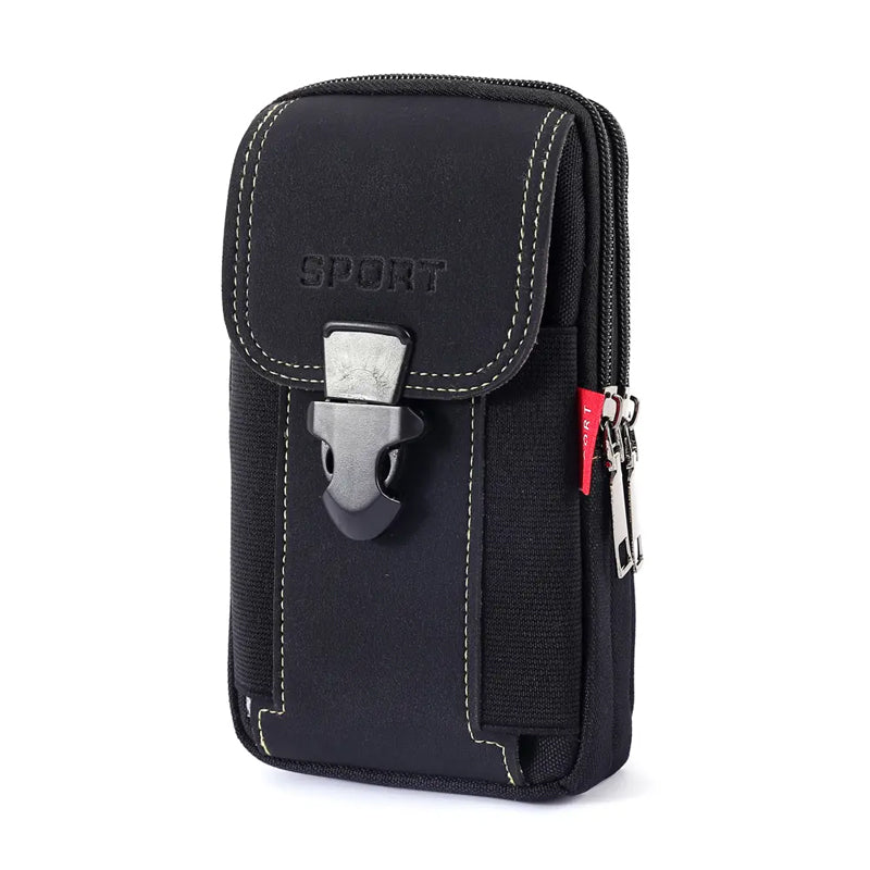 Gluschwein - Multifunktionale Gürtel-Handytasche für Herren Schwarz B