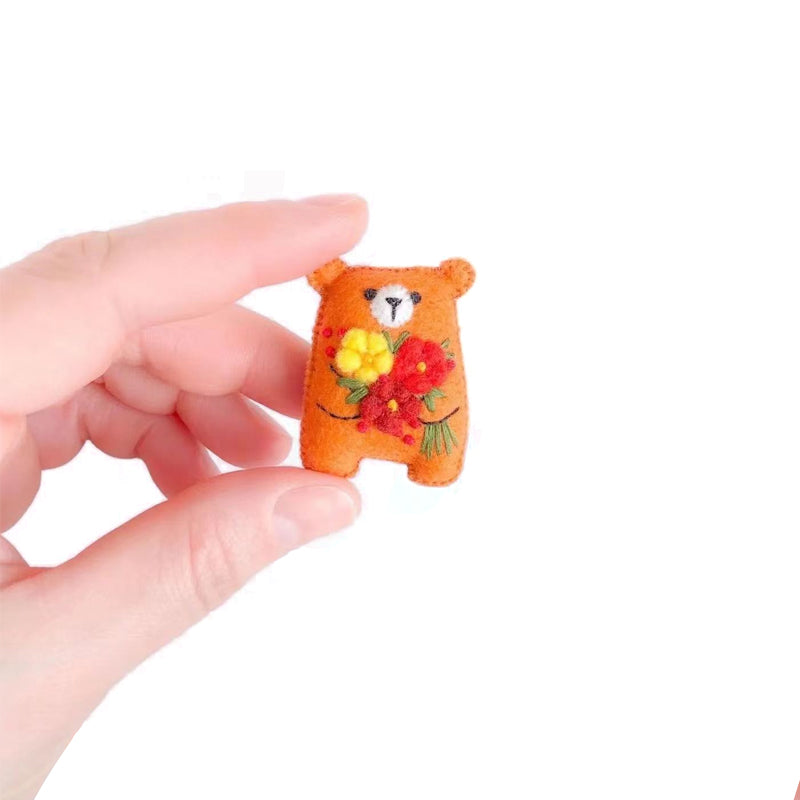 Gluschwein - Kleine Tasche Hug Blumen Blumenstrauß Bär