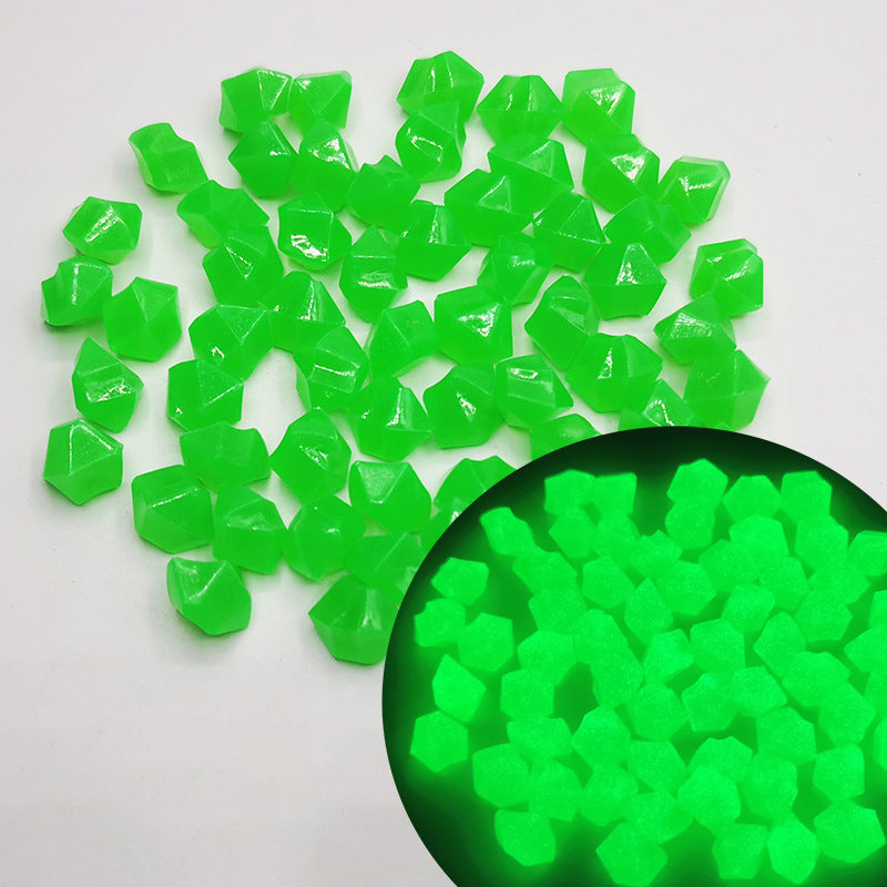 Gluschwein - Mini Leuchtende Edelsteine Grün 14*11mm