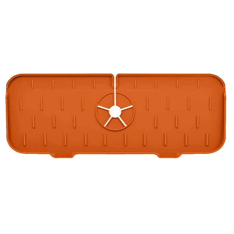 Gluschwein - Silikon Wasserhahn Griff Tropffänger Ablage Orange