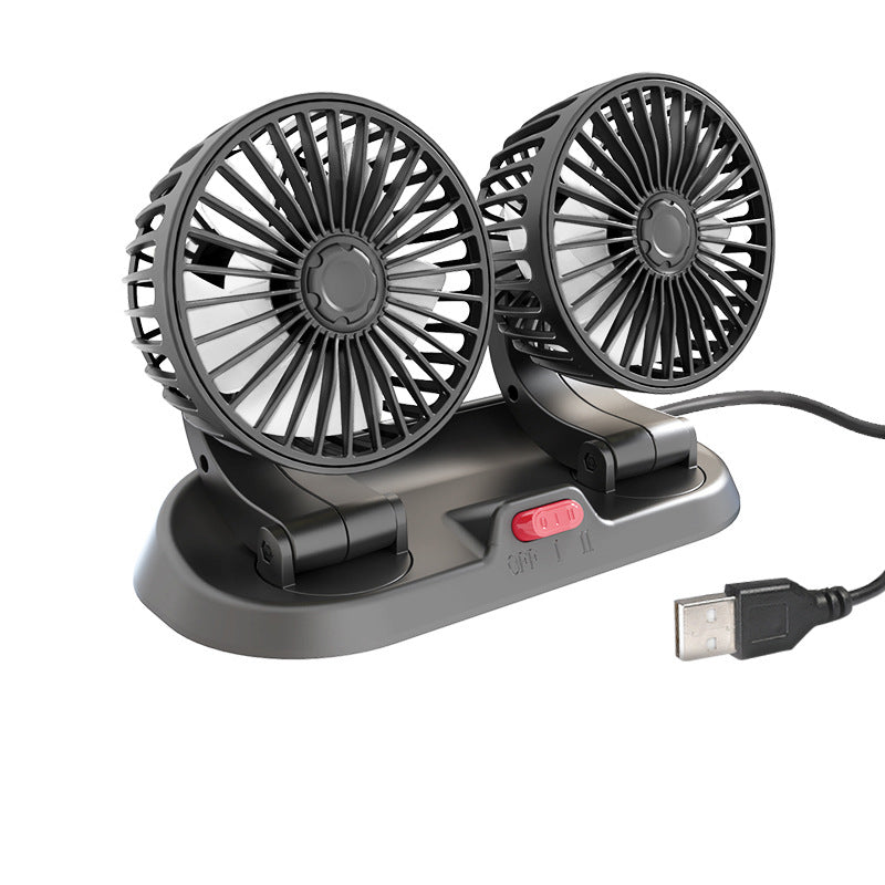 Gluschwein - Doppelkopf-Auto-Kühlung Luftumwälzung Fan USB