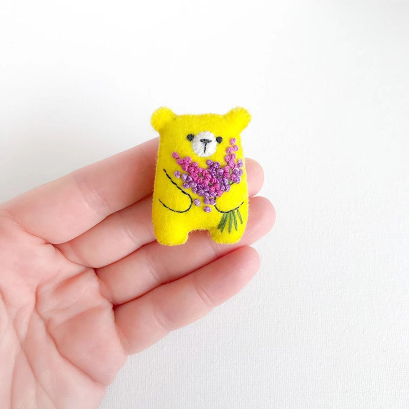 Gluschwein - Kleine Tasche Hug Blumen Blumenstrauß Bär