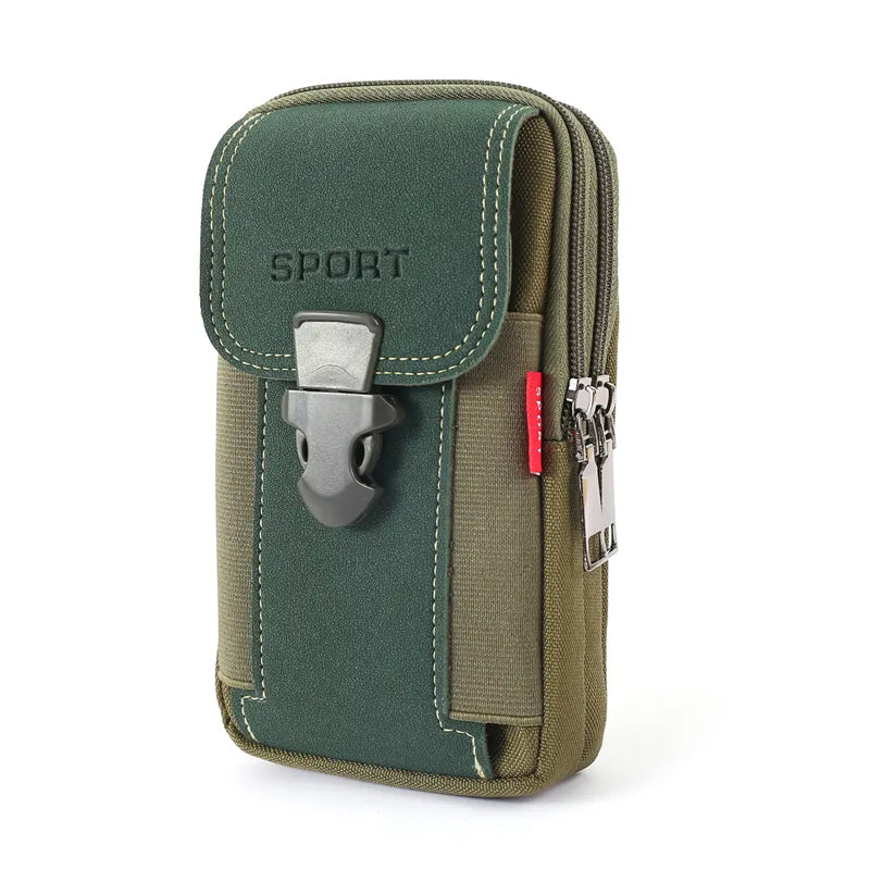 Gluschwein - Multifunktionale Gürtel-Handytasche für Herren Grün B
