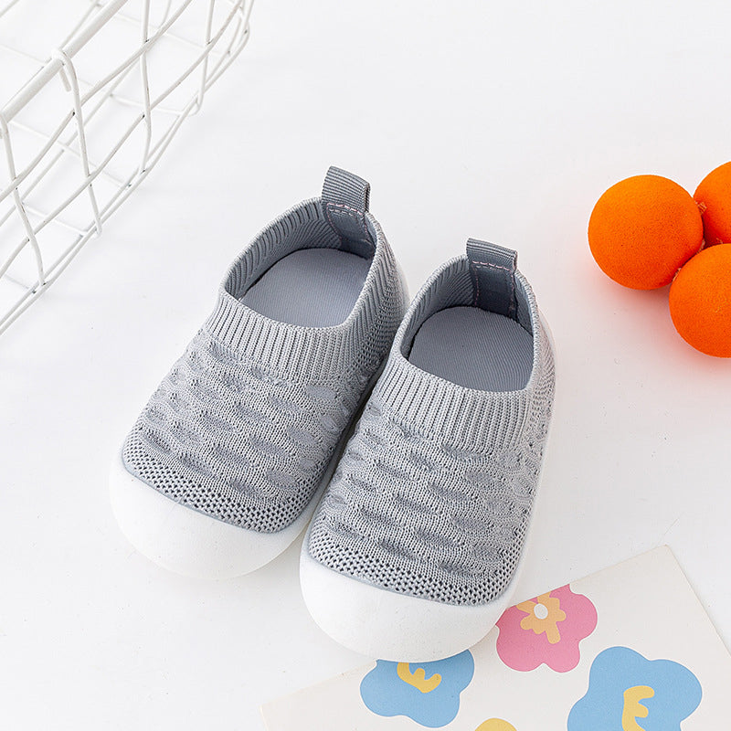 Gluschwein - Rutschfeste Baby-Mesh-Schuhe Grau