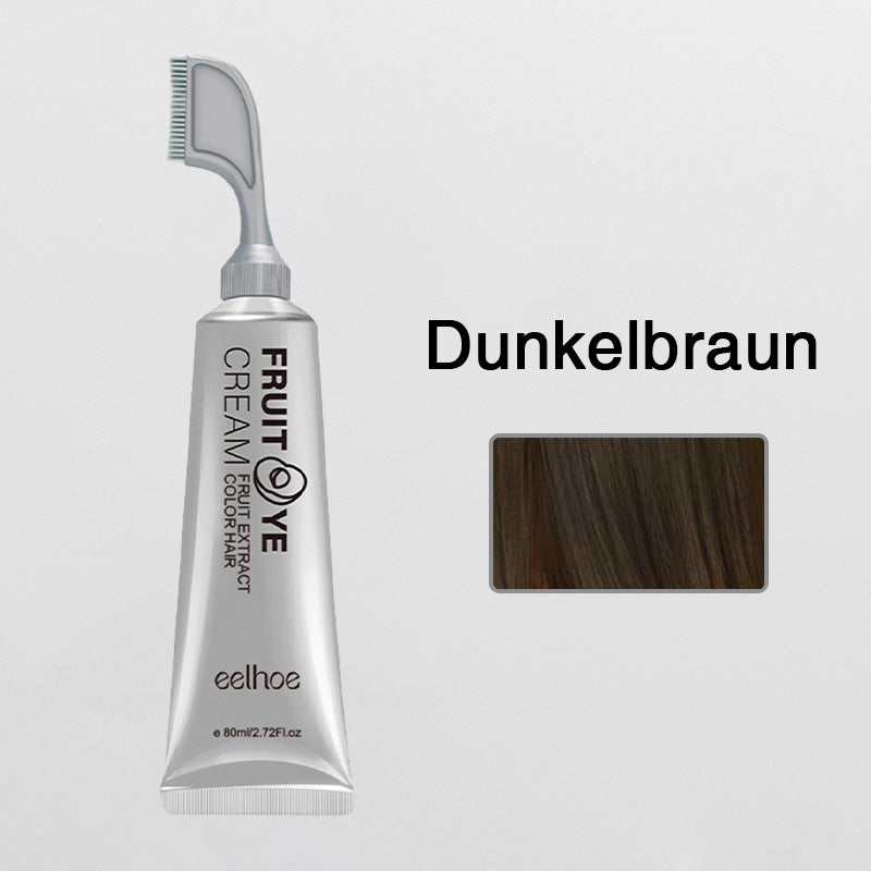 Gluschwein - Pflanzenextrakt-Haarfärbe-Essenz Dunkelbraun