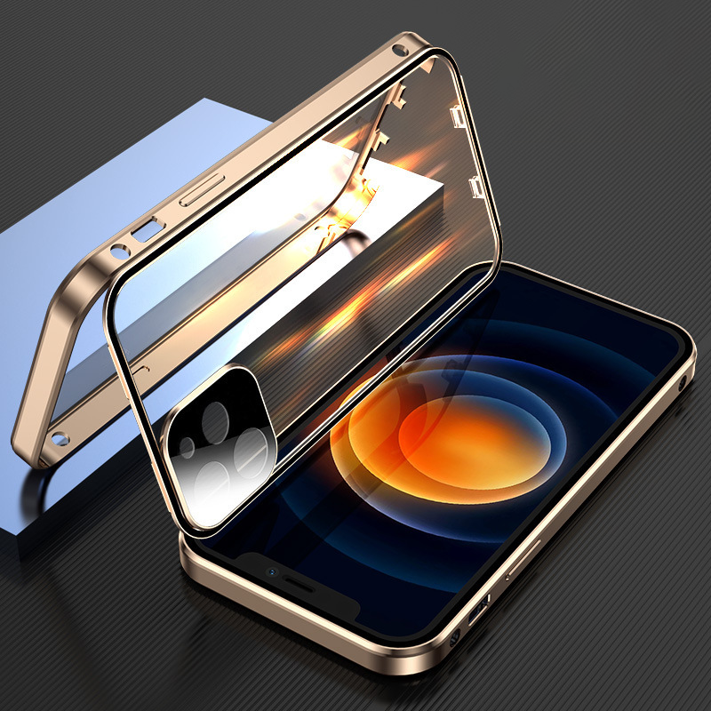 Gluschwein - Doppelseitige iPhone-Hülle mit Schnalle Gold