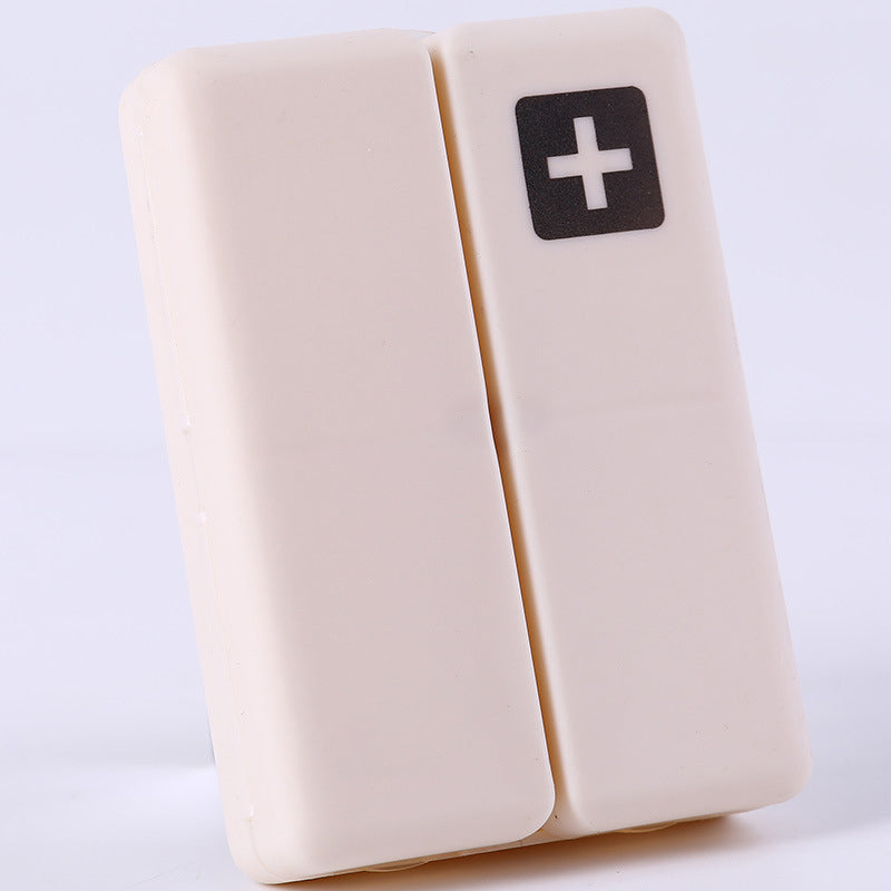 Gluschwein - Tragbares Pillenetui mit 7 Fächern beige 1 PC