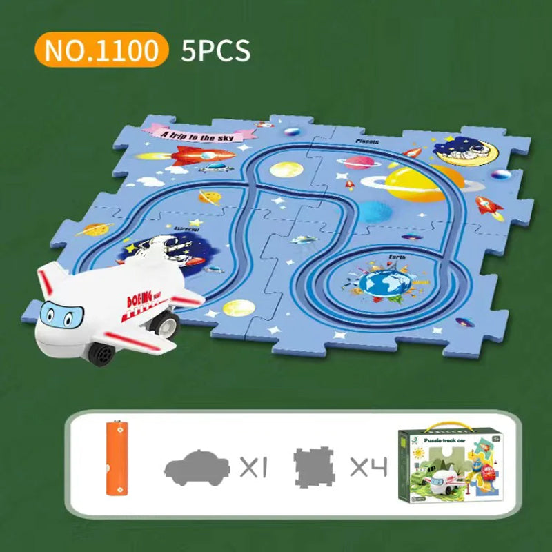Gluschwein - Puzzle Spielzeugauto Weltraum Serie