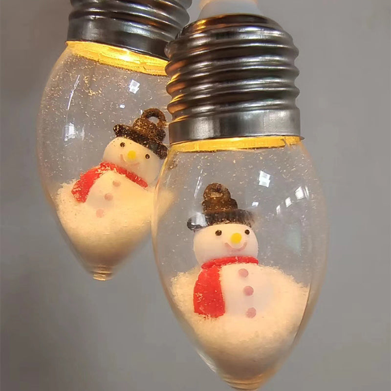 Gluschwein - Weihnachts-LED-Lichterkette Weihnachtsschneemänner