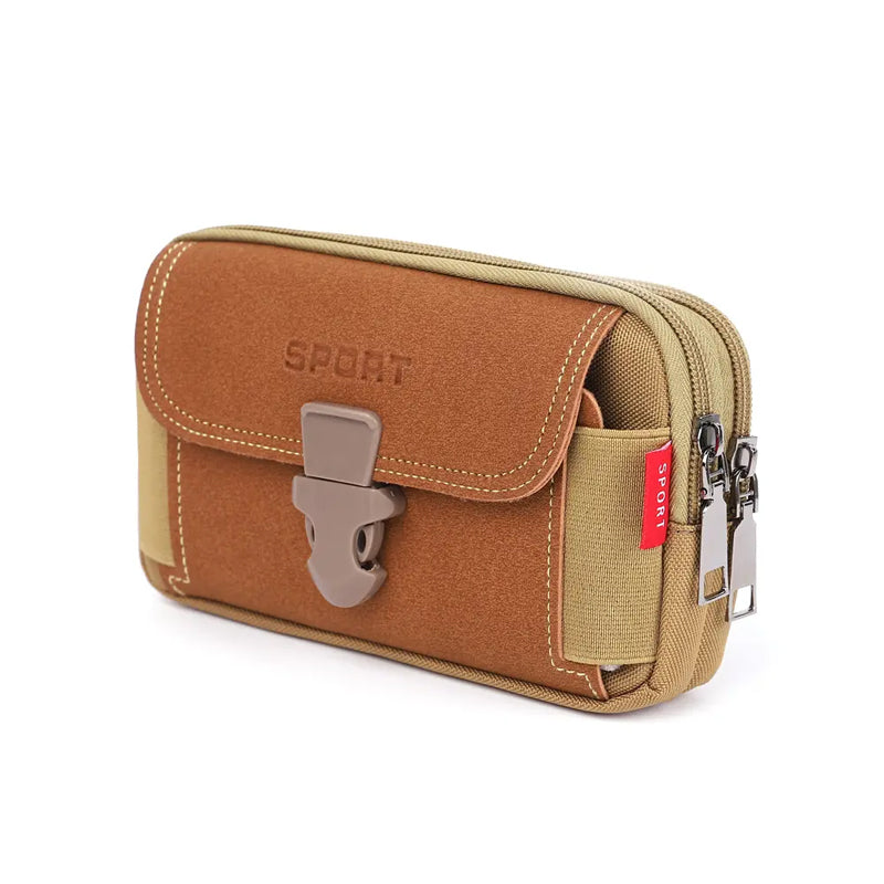 Gluschwein - Multifunktionale Gürtel-Handytasche für Herren Khaki A