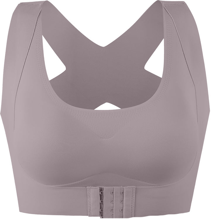 Gluschwein - Verstellbarer, nahtloser Push-Up-Tank-BH ohne Bügel mit Schnalle vorne ROSA