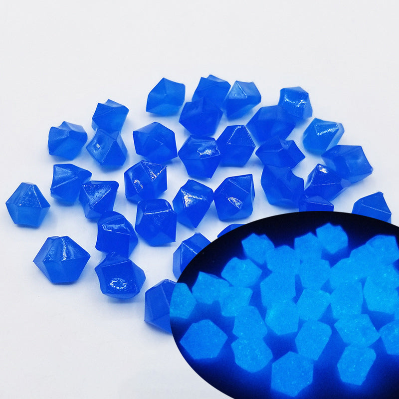 Gluschwein - Mini Leuchtende Edelsteine Blau 14*11mm