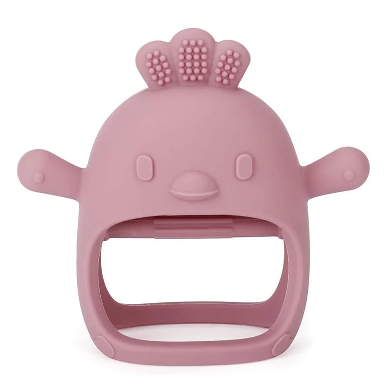 Gluschwein - Baby-Silikon-Beißhandschuh ROSA