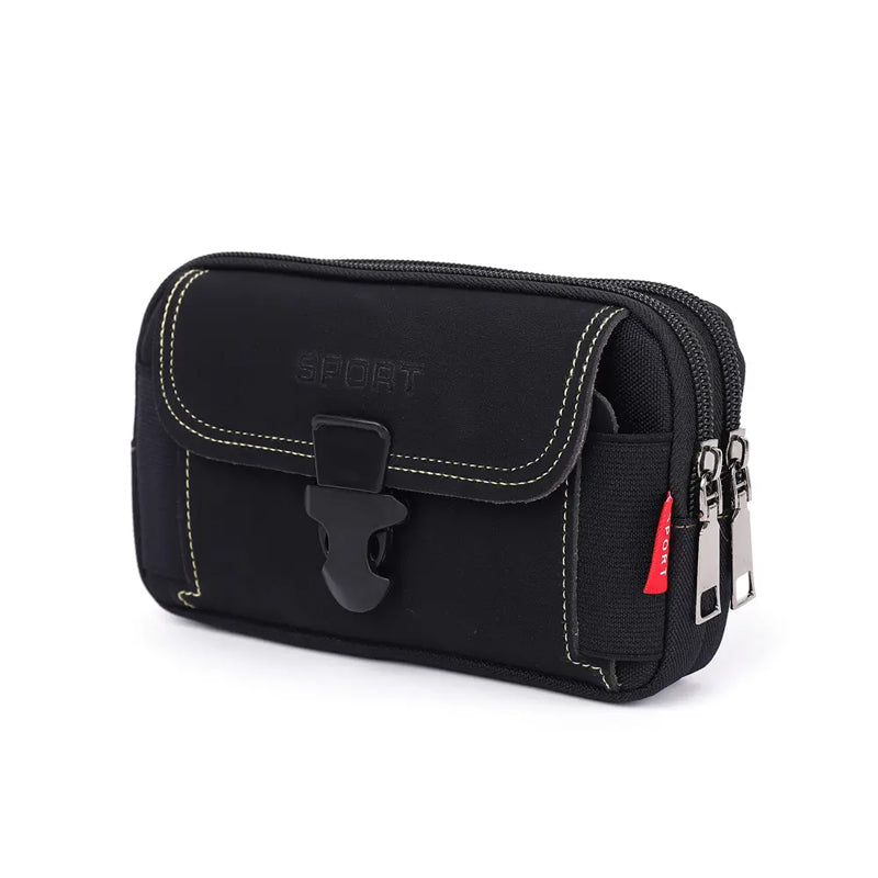 Gluschwein - Multifunktionale Gürtel-Handytasche für Herren Schwarz A