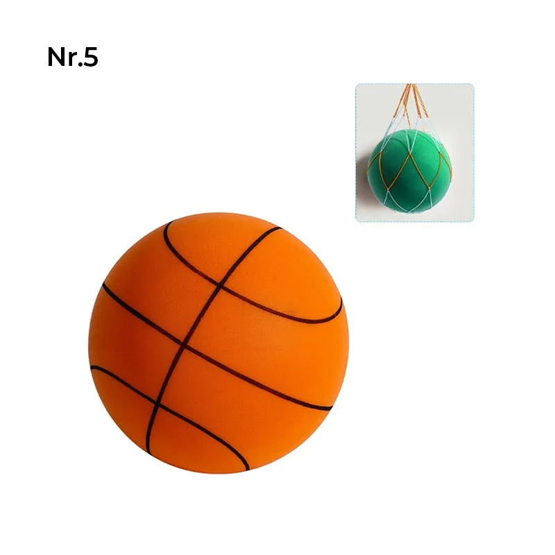 Gluschwein - Silent-Basketball für Kinder im Innenbereich Nr. 5(Für 7-13 Jahre alt) Orange