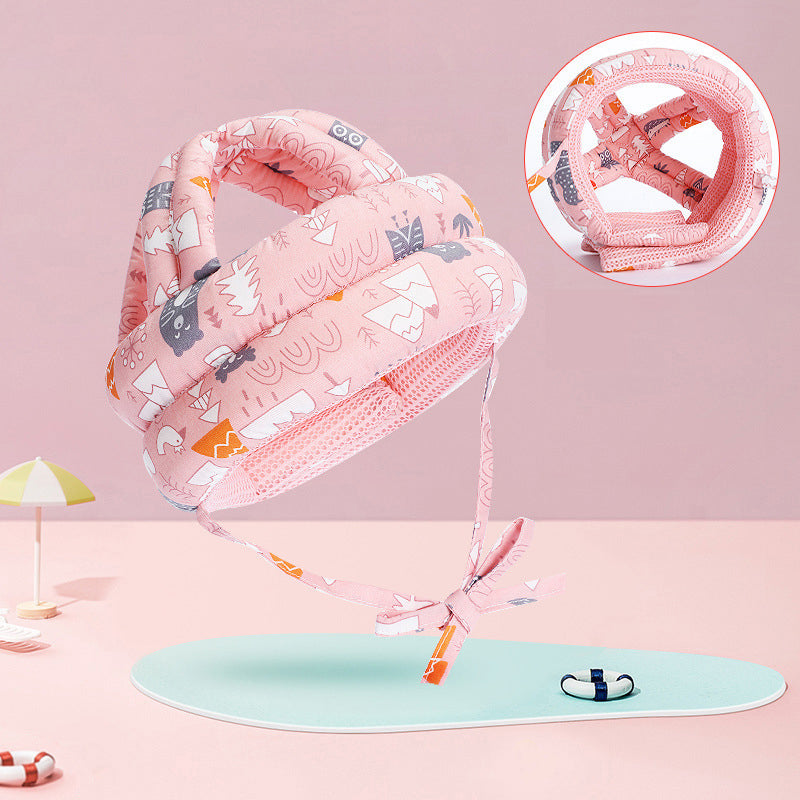 Gluschwein - Babykopf-Schutzhelm Rosa atmungsaktives Netz