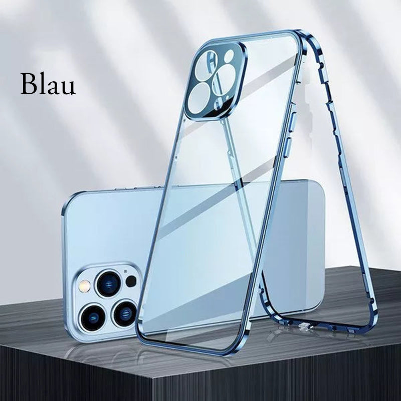 Gluschwein - Doppelseitige Handyhülle aus Glas Blau