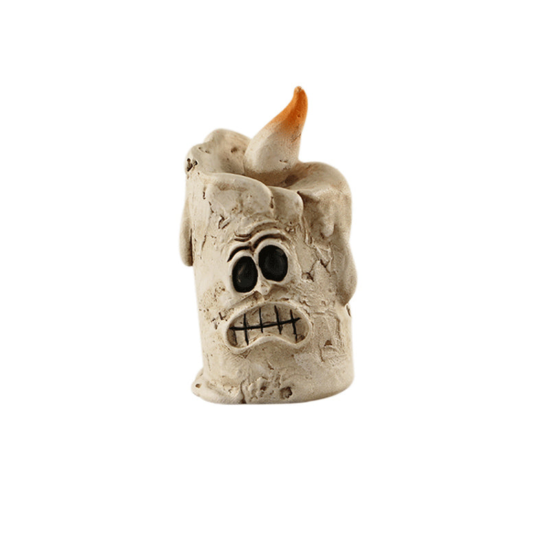 Gluschwein - Halloween-Kürbiskopf-Geisterdekoration Kerze