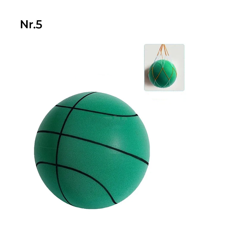 Gluschwein - Silent-Basketball für Kinder im Innenbereich Nr. 5(Für 7-13 Jahre alt) Grün
