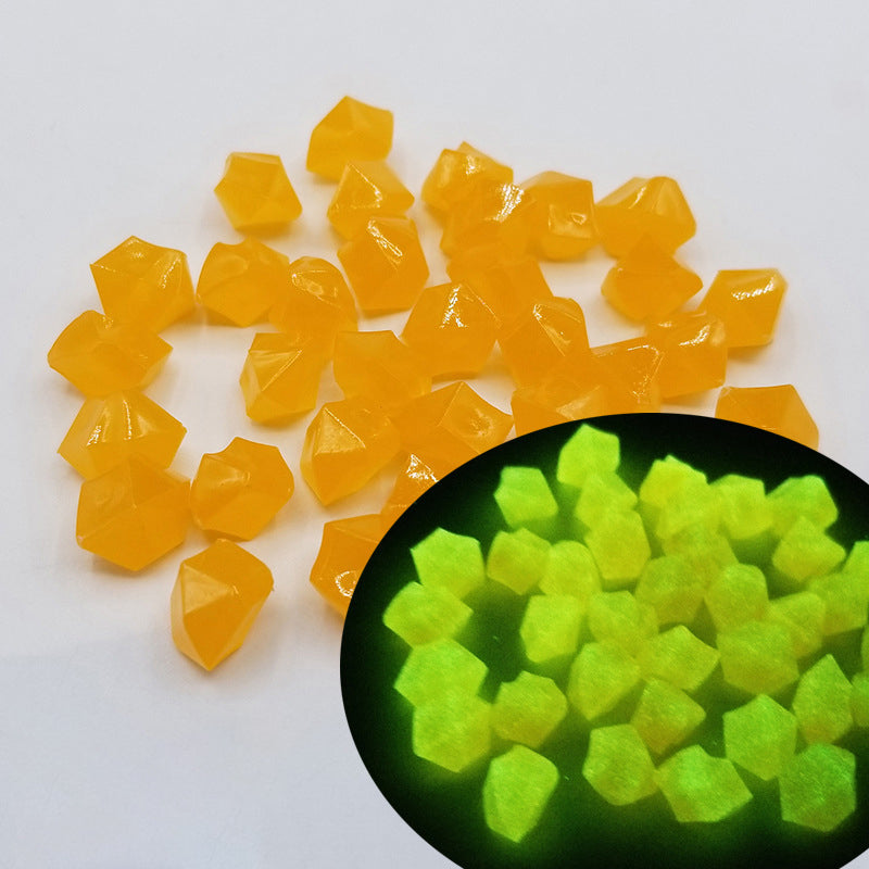 Gluschwein - Mini Leuchtende Edelsteine Orange 14*11mm