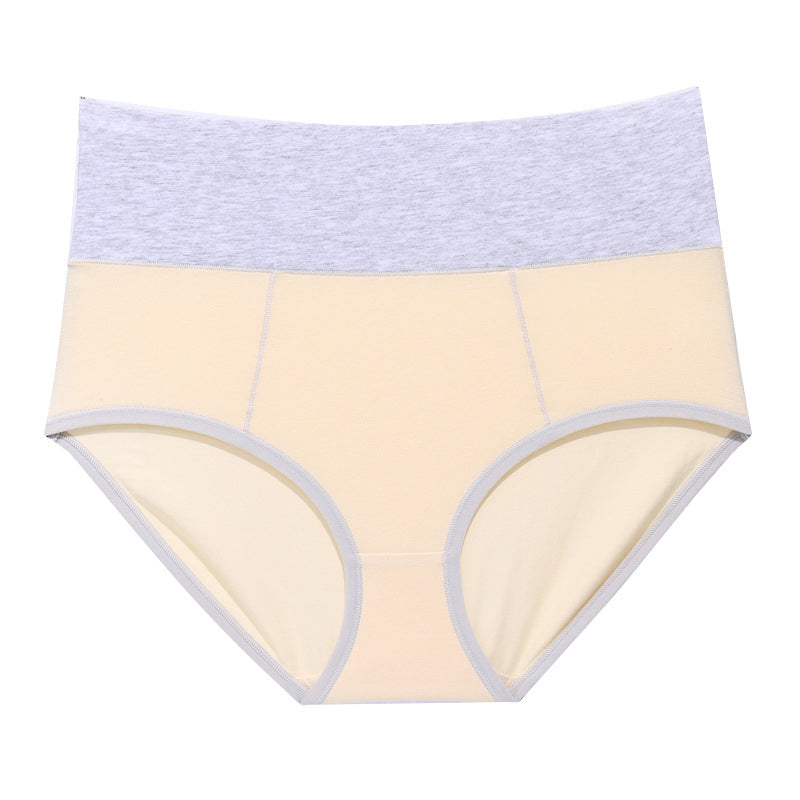 Gluschwein - Neue Baumwollhöschen mit hoher Taille Beige