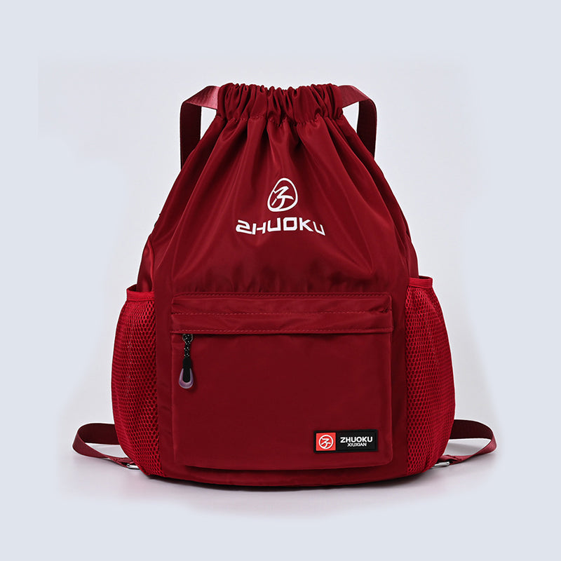 Gluschwein - Casual Sport Kordelzug Rucksack Weinrot