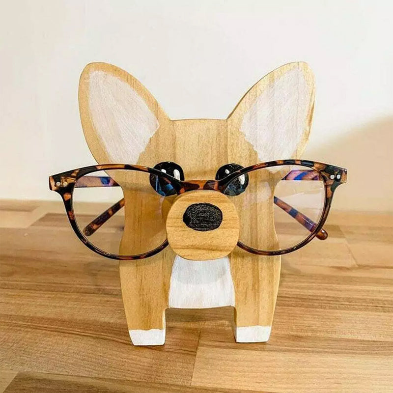 Gluschwein - Brillengestell aus Holz Hund