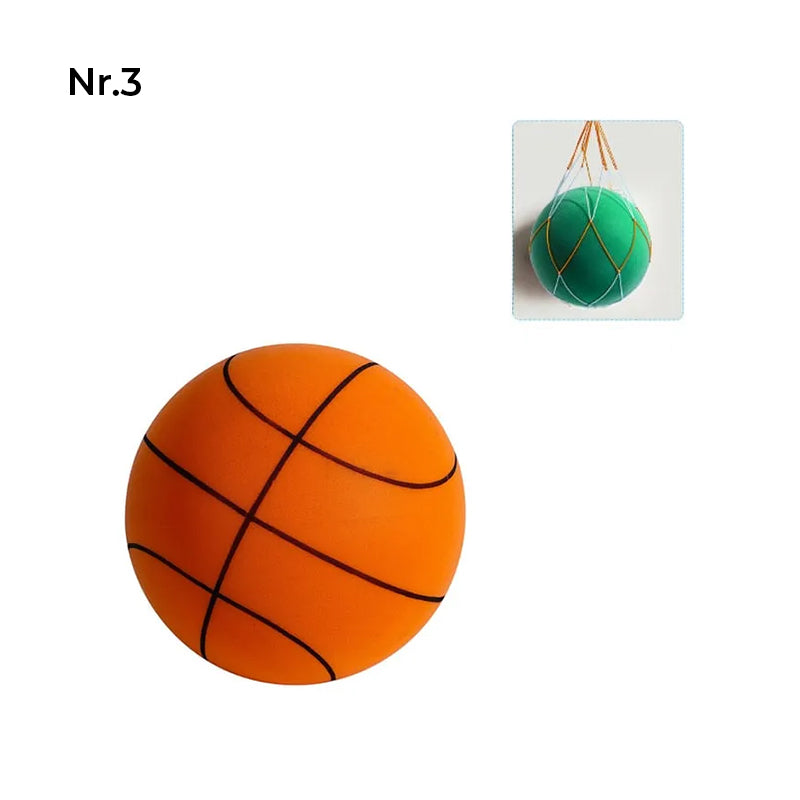 Gluschwein - Silent-Basketball für Kinder im Innenbereich Nr. 3 (Für 3-6 Jahre alt) Orange