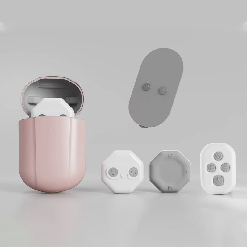 Gluschwein - Portable pocket massager Pink Charging box + remote control