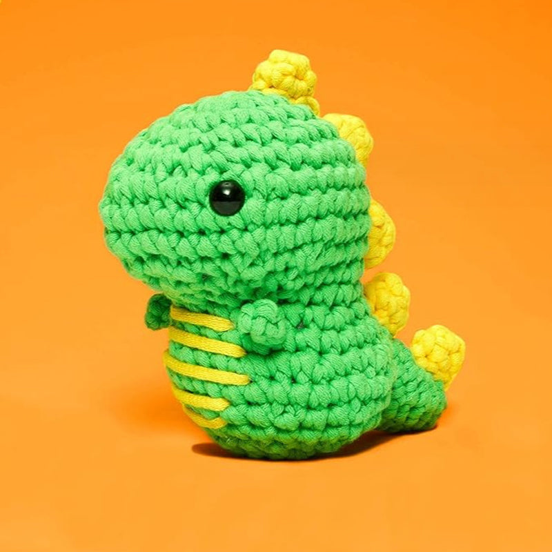 Gluschwein - Bunte gehäkelte Dinosaurier