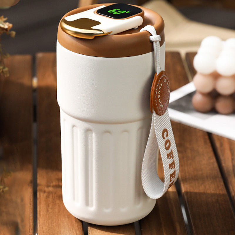 Gluschwein - Intelligente Kaffeetasse weiß+braun