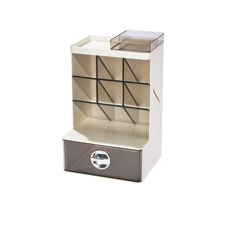 Gluschwein - Geneigter Stifthalter, Aufbewahrungsbox, Schreibwarenständer GRAU+SILBER