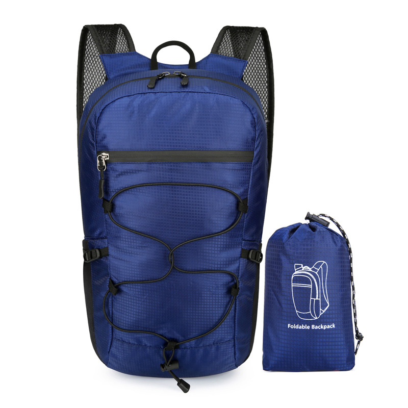 Gluschwein - Praktischer faltbarer Rucksack Dunkelblau