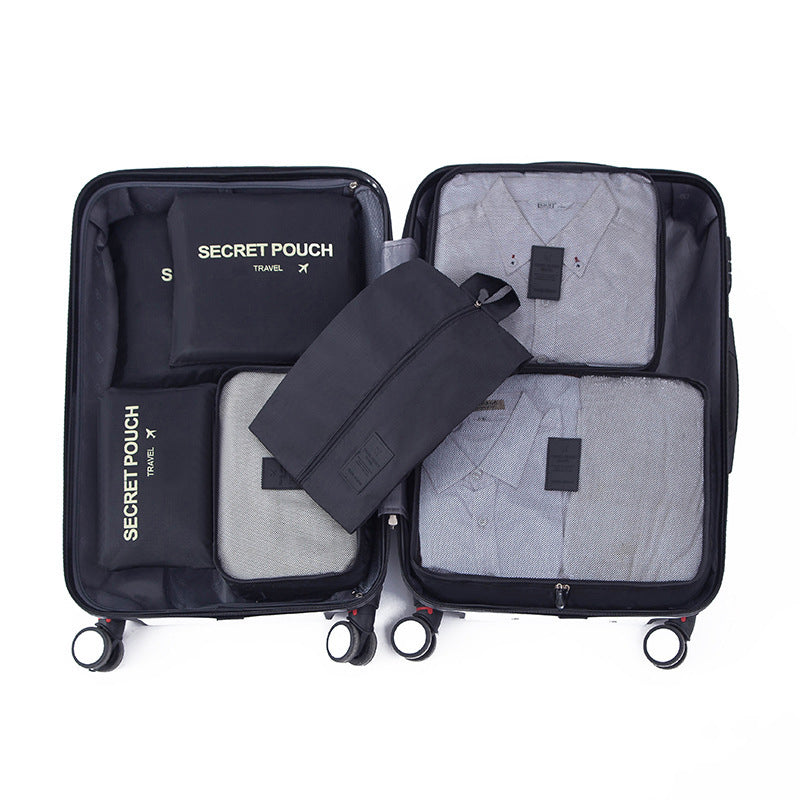 Gluschwein - Kleidersortiertasche 6/7-teiliges Set Schwarz