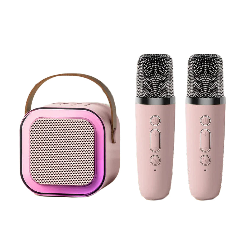 Gluschwein - Mini-Karaoke-Maschine mit kabellosen Mikrofonen