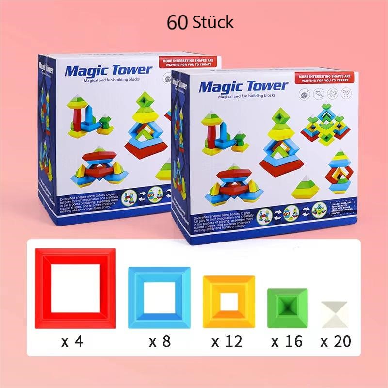 Gluschwein - Pyramiden, die Blöcke stapeln 60 Stück