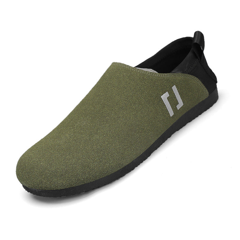 Gluschwein - Herren Leichte Slip-On Schuhe Dunkelgrün