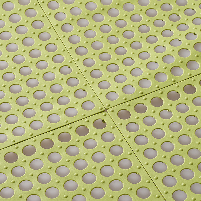 Gluschwein - Bathroom PVC spliceable non-slip mat(4 Stück) 4 pcs green