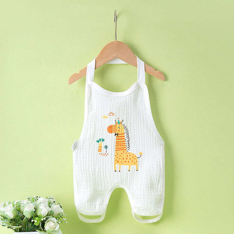 Gluschwein - Dünner Anti-Kälte-Pyjama aus Baby-Baumwolle Giraffe