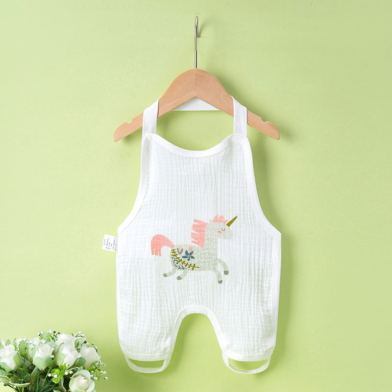 Gluschwein - Dünner Anti-Kälte-Pyjama aus Baby-Baumwolle Einhorn